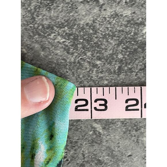 Worthington Woman Blouse Top Size 1x ELECTRIC‎ Artsy Flowy Tunic Stretch 90s - Picture 8 of 10